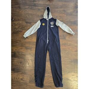 Sun Valley Idaho Hooded Jumpsuit One Piece Non Footed Pajamas Size Small